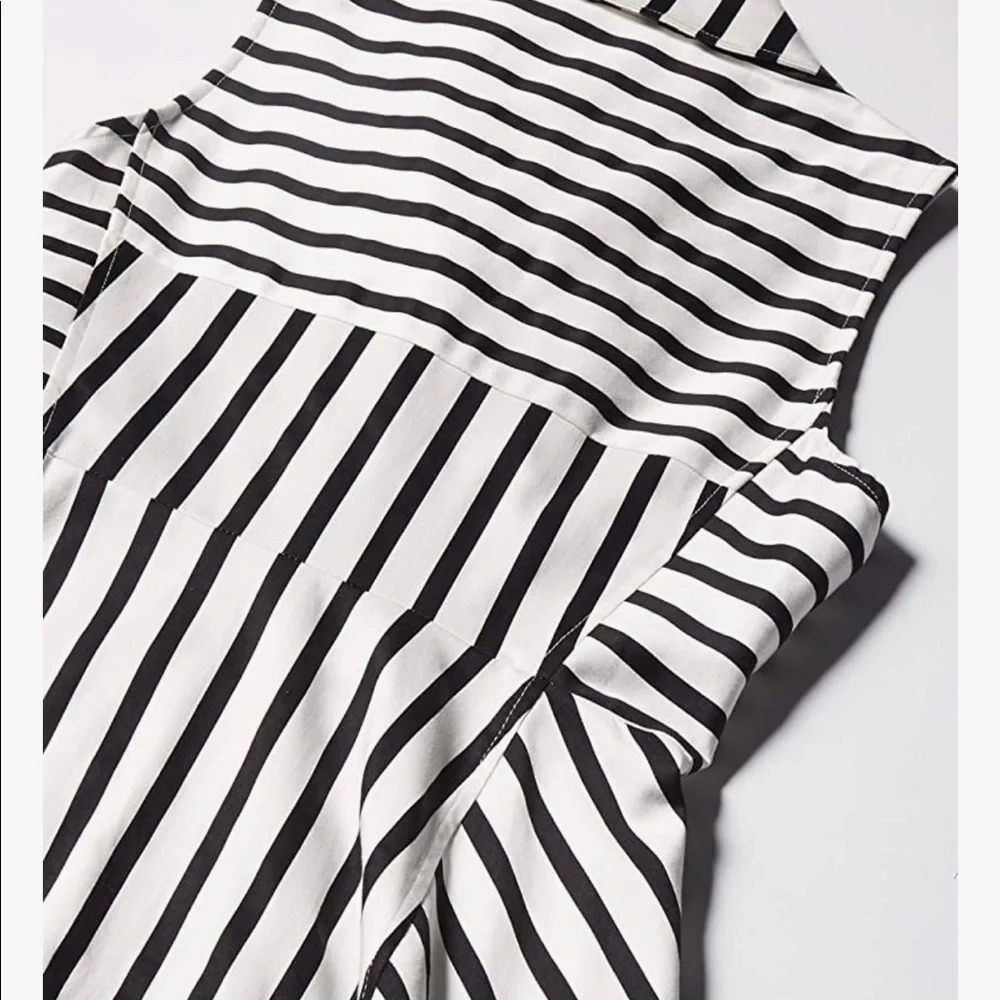 Julia Jordan Women's Shirt Dress Striped with Collar and Pockets size 8 - Picture 5 of 14